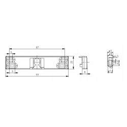 Zatrzask balkonowy ANTRACYT uchwyt do drzwi balkonowych zamek palacza