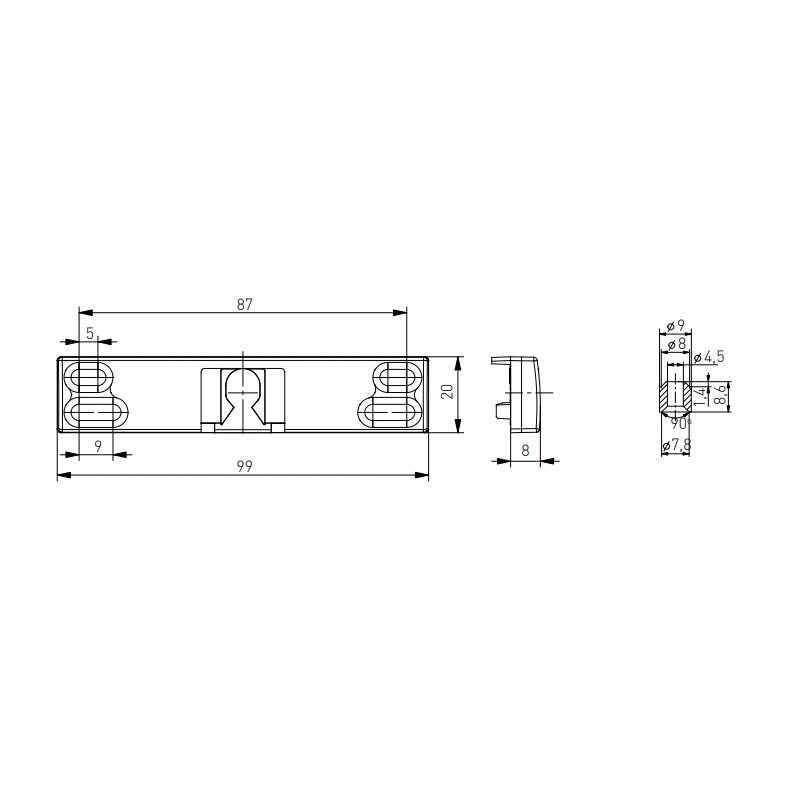 Zatrzask balkonowy ANTRACYT uchwyt do drzwi balkonowych zamek palacza