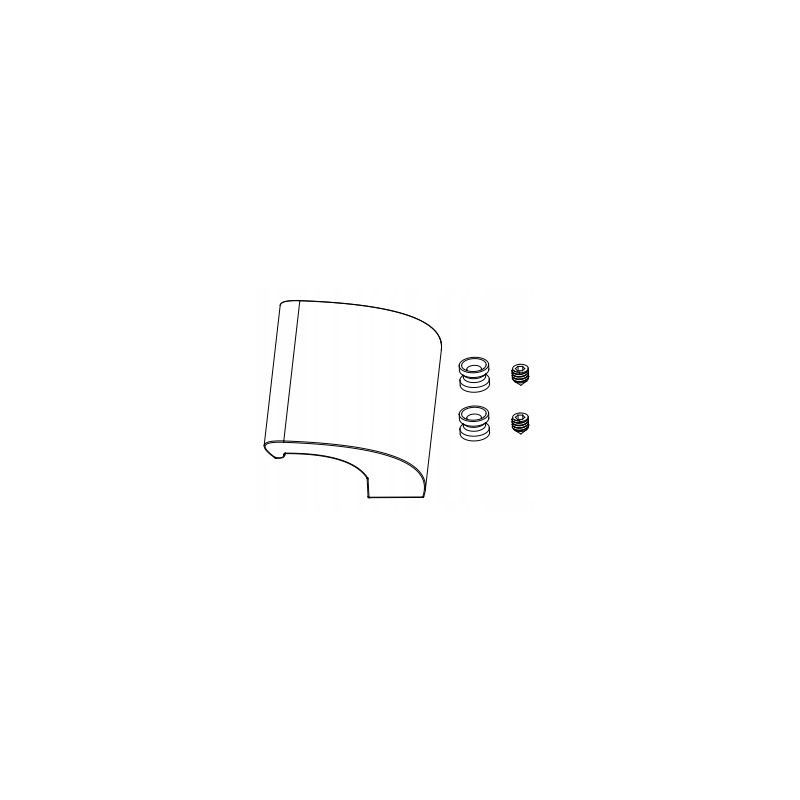 UCHWYT pochwyt palacza ALUMINIOWY DELUXE RAL9016 BIAŁY