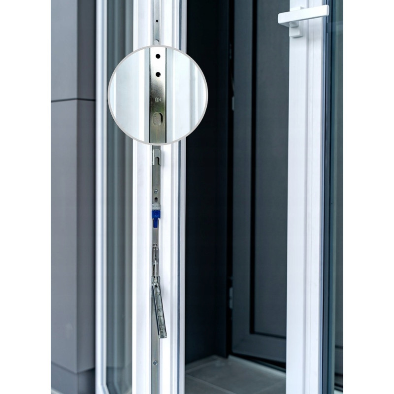 Uchwyt pochwyt zatrzask drzwi balkonowych WINKHAUS ALUMINIOWY RAL8019