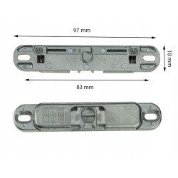 Uchwyt pochwyt zatrzask drzwi balkonowych WINKHAUS ALUMINIOWY RAL8019