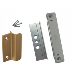 ROTO ZATRZASK magnetyczny do drzwi 1 skrzydł uchwyt aluminium STARE ZŁOTO
