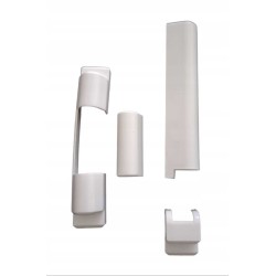 AUBI OSŁONKI DO OKIEN NA ZAWIASY BIAŁE