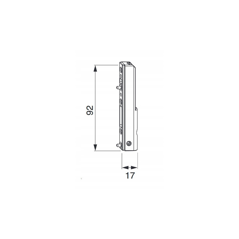 MACO 52478 Zawias dolny skrzydła do PVC PCV 3mm W21960 G21961 okna drzwi