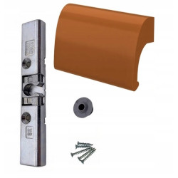 Zatrzask balkonowy uchwyt palacza ALUMINIOWY DeLuxe RAL8003 ZŁOTY DĄB