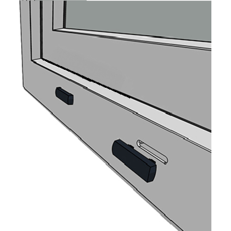 Zaślepki osłonki odwodnienia okien PCV 10 sztuk ANTRACYT