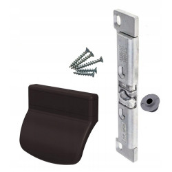 Zatrzask Pochwyt PALACZA uchwyt balkonowy klamka RUCHOMY SŁUPEK BRĄZOWY